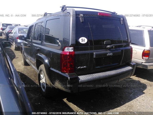 1J8HG48K78C153988 - 2008 JEEP COMMANDER SPORT შავი ფოტო 3