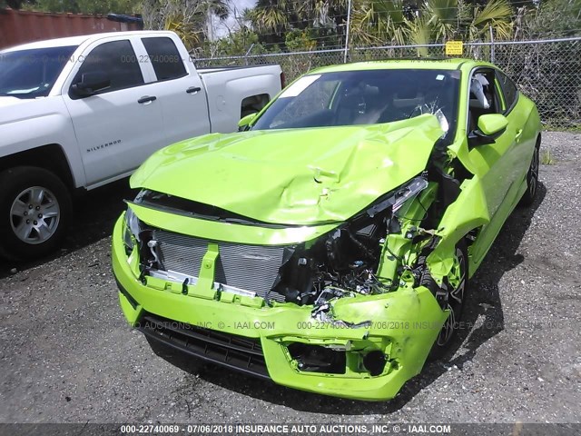 2HGFC3B37HH357873 - 2017 HONDA CIVIC EX GREEN photo 6