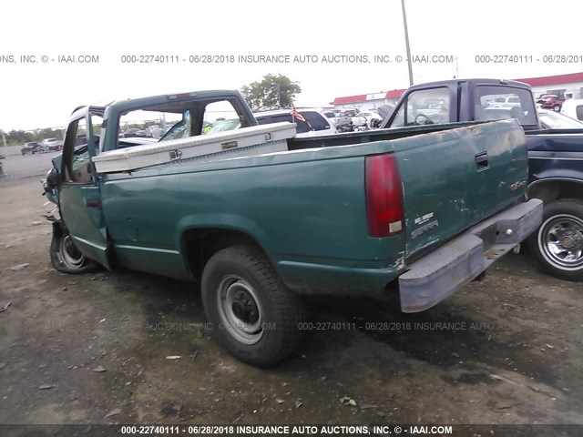 1GTGC24R5TZ529602 - 1996 GMC SIERRA C2500 GREEN photo 3