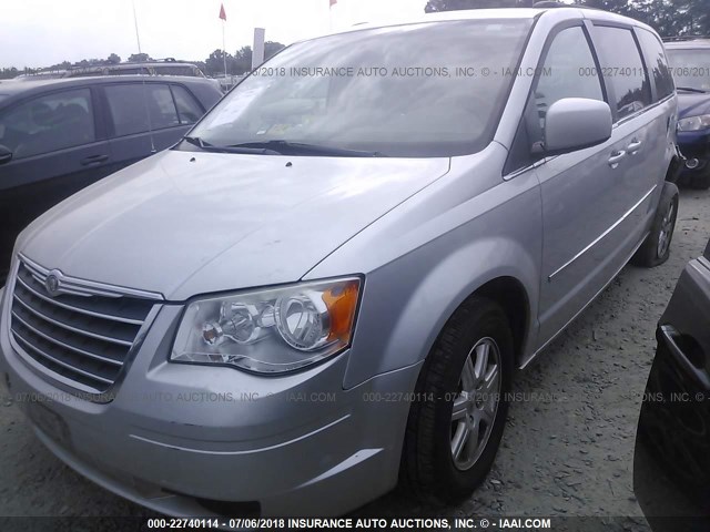 2A4RR5D13AR450790 - 2010 CHRYSLER TOWN & COUNTRY TOURING SILVER photo 2