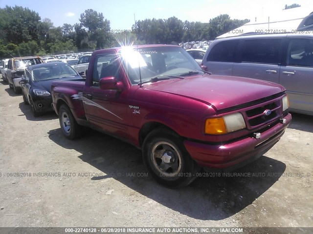 1FTCR10A2TPA57507 - 1996 FORD RANGER RED photo 1