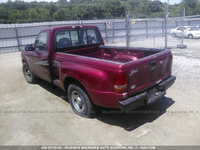 1FTCR10A2TPA57507 - 1996 FORD RANGER RED photo 3