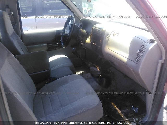1FTCR10A2TPA57507 - 1996 FORD RANGER RED photo 5