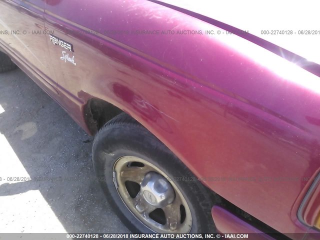 1FTCR10A2TPA57507 - 1996 FORD RANGER RED photo 6