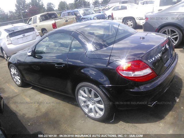 WDBWK56F45F037441 - 2005 MERCEDES-BENZ SLK 350 BLACK photo 3