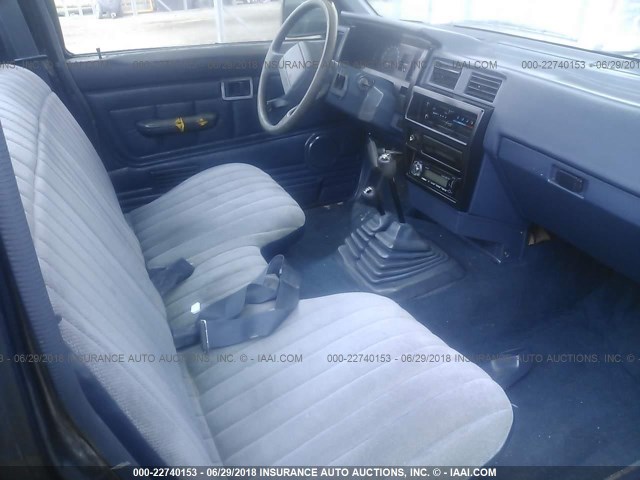 1N6SD11Y7MC411565 - 1991 NISSAN TRUCK SHORT WHEELBASE Dark Blue photo 5