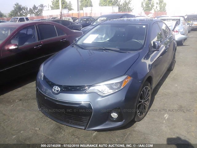 5YFBURHE9FP272160 - 2015 TOYOTA COROLLA L/LE/LE PLS/PRM/S/S PLS 灰色 照片 2