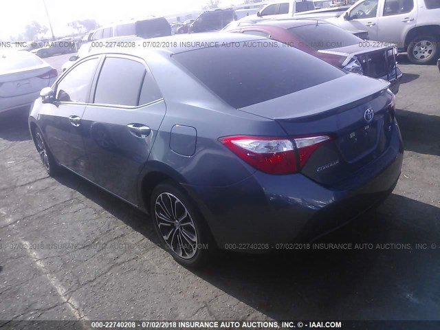 5YFBURHE9FP272160 - 2015 TOYOTA COROLLA L/LE/LE PLS/PRM/S/S PLS 灰色 照片 3