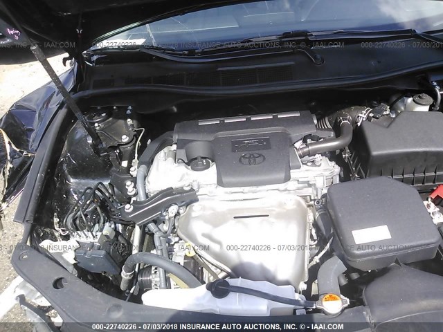 4T1BF1FK0GU587658 - 2016 TOYOTA CAMRY LE/XLE/SE/XSE BLACK photo 10