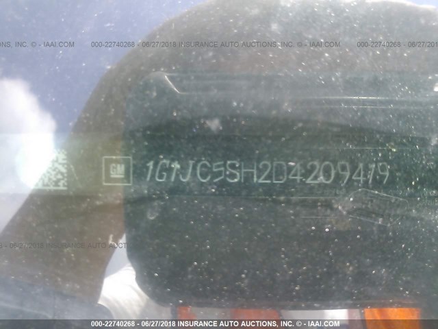 1G1JC5SH2D4209419 - 2013 CHEVROLET SONIC LT Blanco foto 9