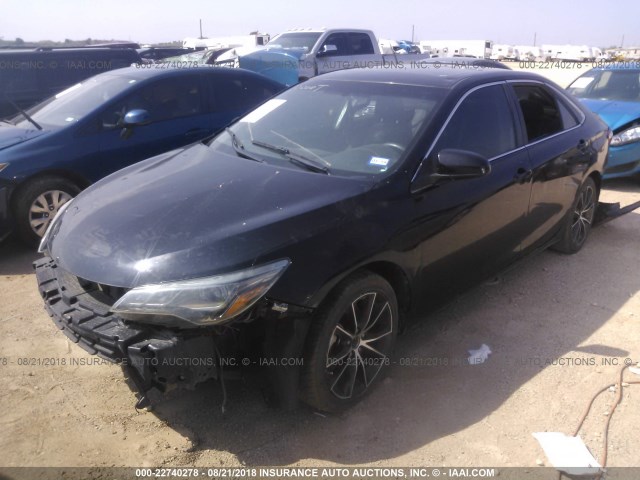 4T1BK1FK7FU557535 - 2015 TOYOTA CAMRY XSE/XLE Qara foto 2