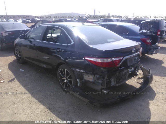 4T1BK1FK7FU557535 - 2015 TOYOTA CAMRY XSE/XLE Qara foto 3