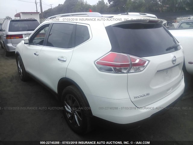 5N1AT2MTXEC825847 - 2014 NISSAN ROGUE S/SL/SV WHITE photo 3