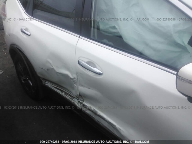 5N1AT2MTXEC825847 - 2014 NISSAN ROGUE S/SL/SV WHITE photo 6