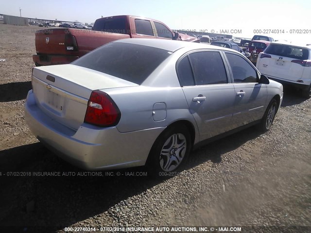 1G1ZS51846F102693 - 2006 CHEVROLET MALIBU LS SILVER photo 4