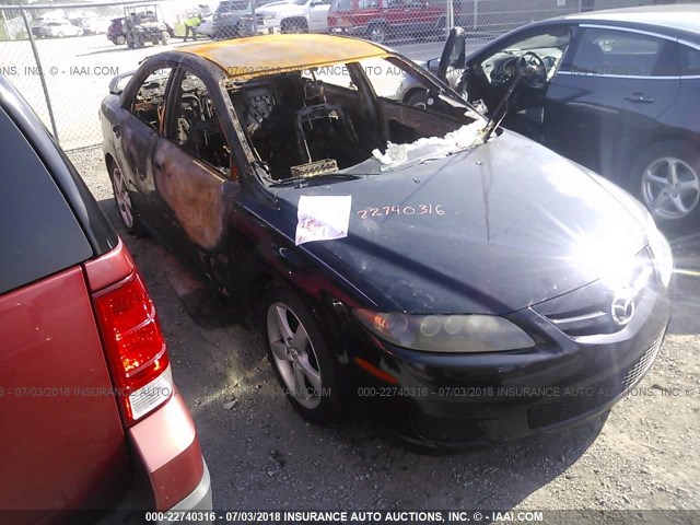 1YVHP80D275M14761 - 2007 MAZDA 6 S BLACK photo 1