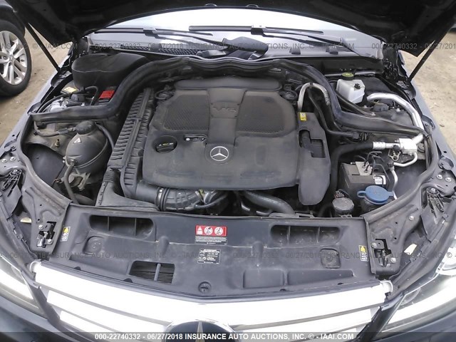 WDDGF8AB1DG134983 - 2013 MERCEDES-BENZ C 300 4MATIC BLACK photo 10