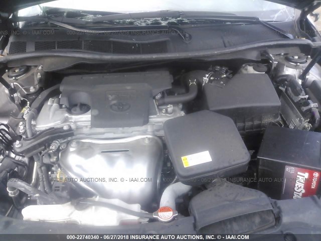 4T1BF1FK6GU223390 - 2016 TOYOTA CAMRY LE/XLE/SE/XSE GRAY photo 10