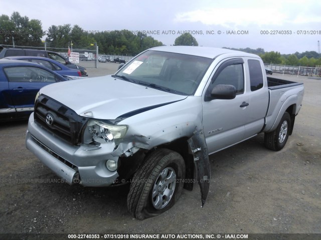 5TEUU42N66Z313942 - 2006 TOYOTA TACOMA ACCESS CAB Күміс фото 2