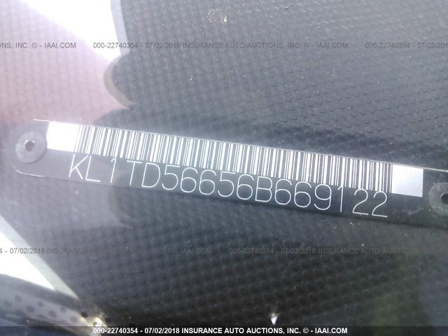 KL1TD56656B669122 - 2006 CHEVROLET AVEO LS RED photo 9