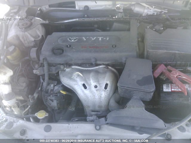 4T1BE46K27U517051 - 2007 TOYOTA CAMRY NEW GENERAT CE/LE/XLE/SE GOLD photo 10