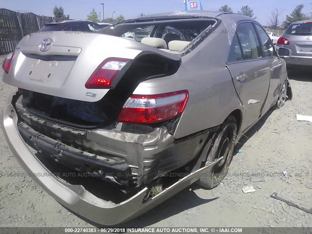 4T1BE46K27U517051 - 2007 TOYOTA CAMRY NEW GENERAT CE/LE/XLE/SE GOLD photo 4