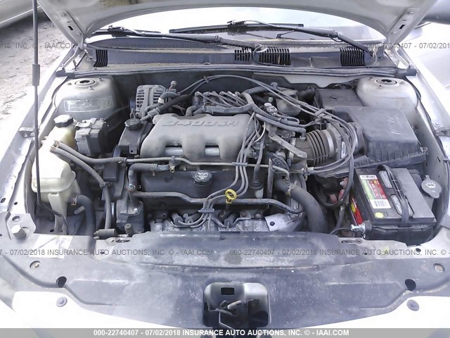 1G2NF52E04M542082 - 2004 PONTIAC GRAND AM SE1 SILVER photo 10