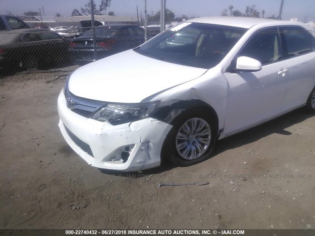 4T4BF1FK1CR244633 - 2012 TOYOTA CAMRY SE/LE/XLE თეთრი ფოტო 6