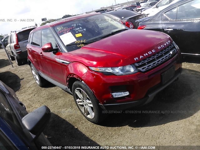 SALVP2BG5FH009738 - 2015 LAND ROVER RANGE ROVER EVOQU PURE PLUS RED photo 1