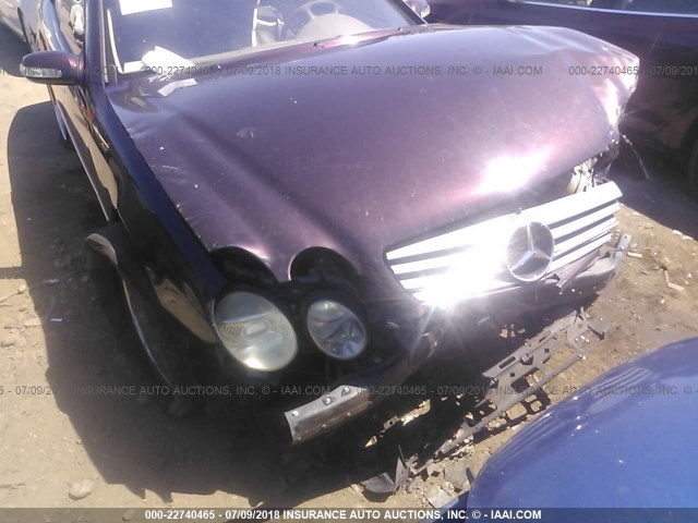 WDBPJ75J04A042043 - 2004 MERCEDES-BENZ CL 500 PURPLE photo 6