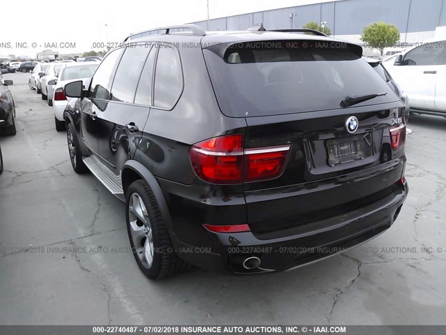 5UXZW0C59CL672976 - 2012 BMW X5 XDRIVE35D BLACK photo 3