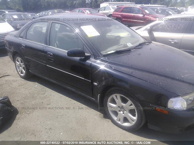 YV1TH592951401338 - 2005 VOLVO S80 2.5T BLACK photo 1