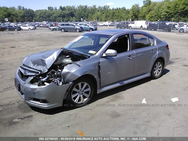 4S3BMBG68A3245986 - 2010 SUBARU LEGACY 2.5I PREMIUM GRAY photo 2