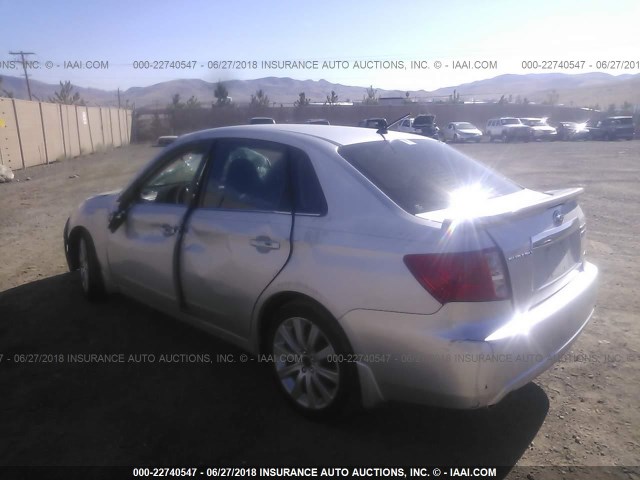 JF1GE74688G516431 - 2008 SUBARU IMPREZA WRX SILVER photo 3