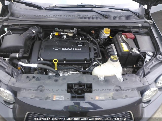 1G1JA5SG5D4227037 - 2013 CHEVROLET SONIC LS 黑色 照片 10