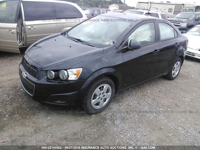 1G1JA5SG5D4227037 - 2013 CHEVROLET SONIC LS 黑色 照片 2
