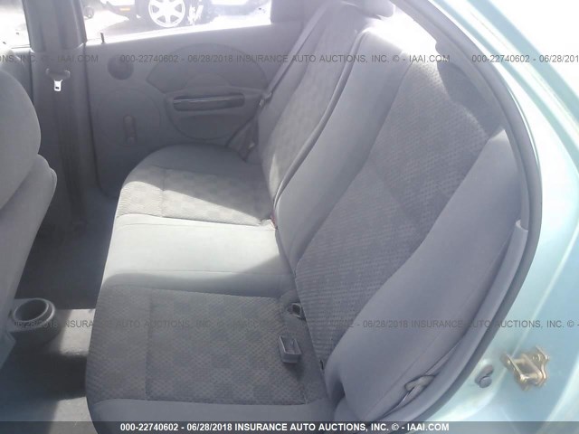 KL1TD52665B437133 - 2005 CHEVROLET AVEO LS TEAL photo 8