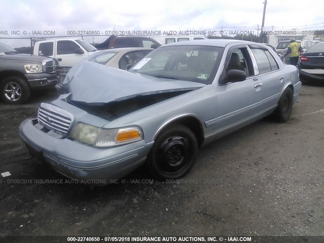 2FAFP74W83X217773 - 2003 FORD CROWN VICTORIA LX Light Blue photo 2