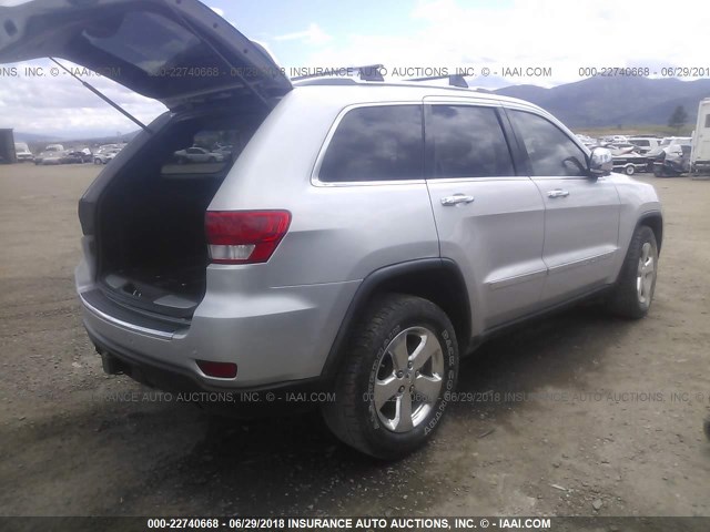 1J4RR5GGXBC719362 - 2011 JEEP GRAND CHEROKEE LIMITED SILVER photo 4