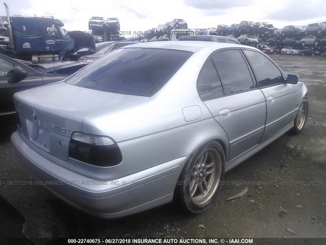 WBADN53461GC96567 - 2001 BMW 540 I SILVER photo 4