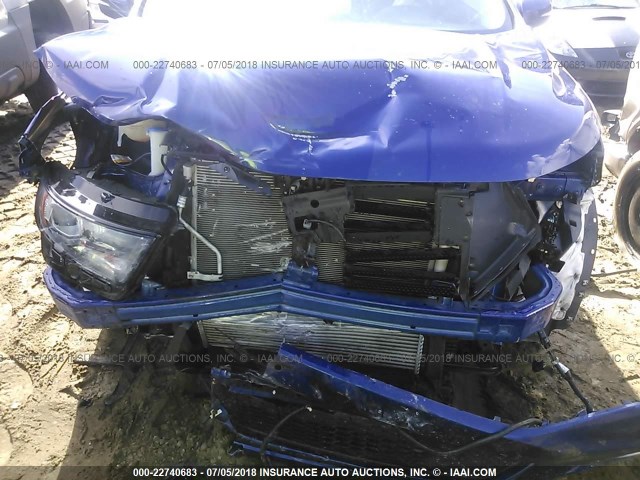 2FMTK4AP5FBB64440 - 2015 FORD EDGE SPORT BLUE photo 6