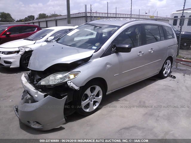 JM1CR293360113221 - 2006 MAZDA 5 SILVER photo 2