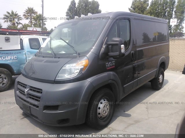 3C6TRVNG1GE130139 - 2016 RAM PROMASTER 1500 1500 STANDARD GRAY photo 2