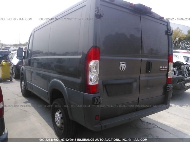 3C6TRVNG1GE130139 - 2016 RAM PROMASTER 1500 1500 STANDARD GRAY photo 3