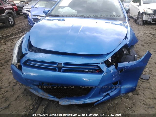 1C3CDFAA3GD644739 - 2016 DODGE DART SE BLUE photo 6