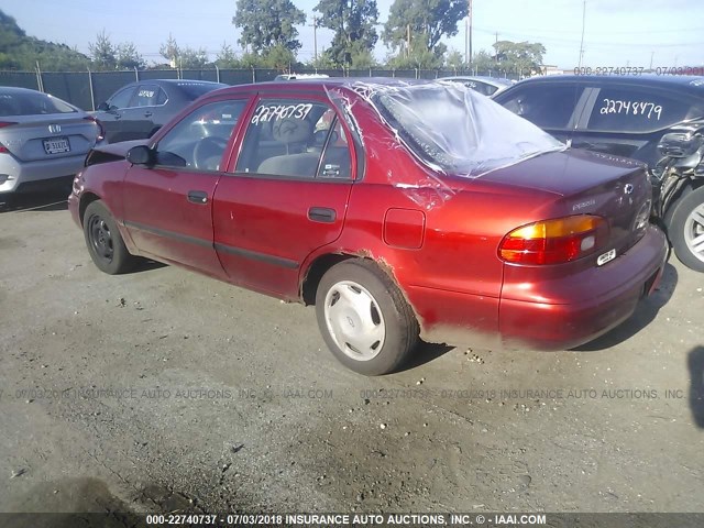 1Y1SK52882Z412440 - 2002 CHEVROLET GEO PRIZM LSI RED photo 3