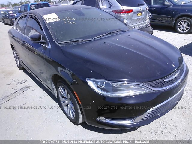 1C3CCCAB5FN744053 - 2015 CHRYSLER 200 LIMITED BLACK photo 1