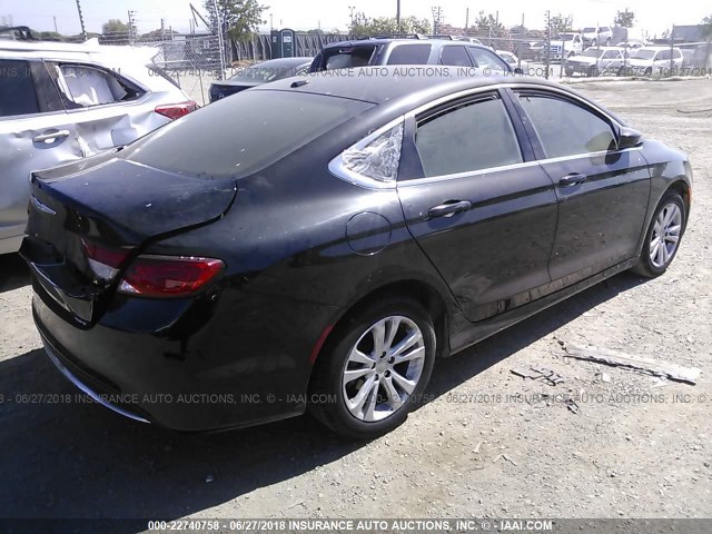 1C3CCCAB5FN744053 - 2015 CHRYSLER 200 LIMITED 黑色 照片 4