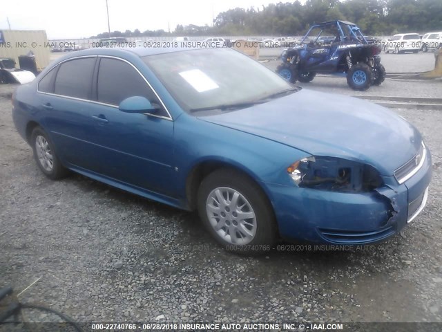 2G1WD5EM1A1137647 - 2010 CHEVROLET IMPALA POLICE BLUE photo 1