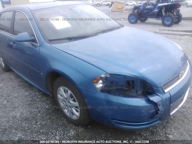 2G1WD5EM1A1137647 - 2010 CHEVROLET IMPALA POLICE BLUE photo 6